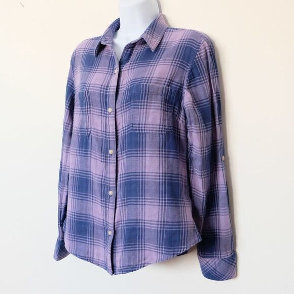 Riders by Lee Women's Long Sleeve Plaid Shirt S - Picture 4 of 6
